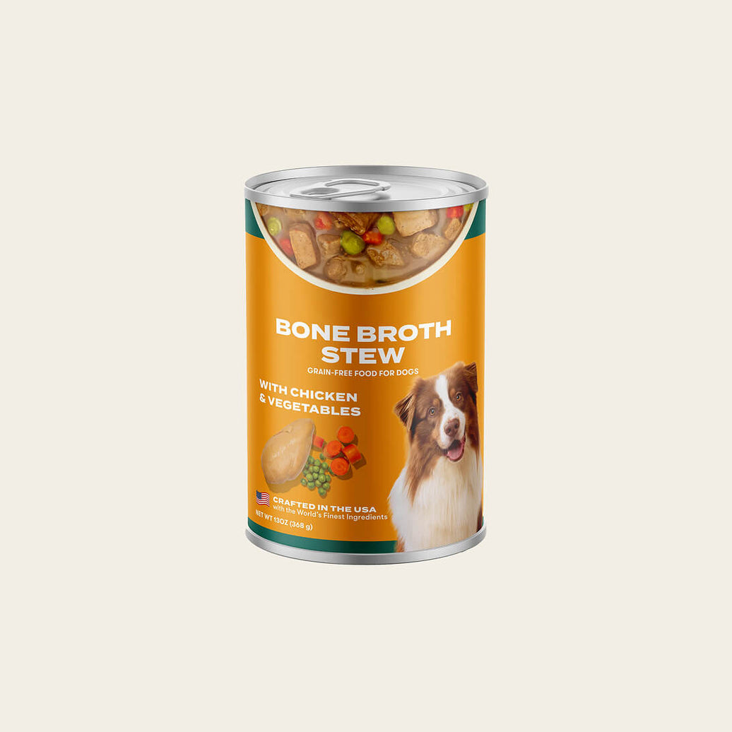 Chicken bone broth stew