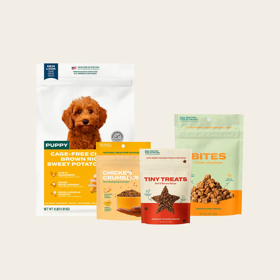Puppy essentials starter packs