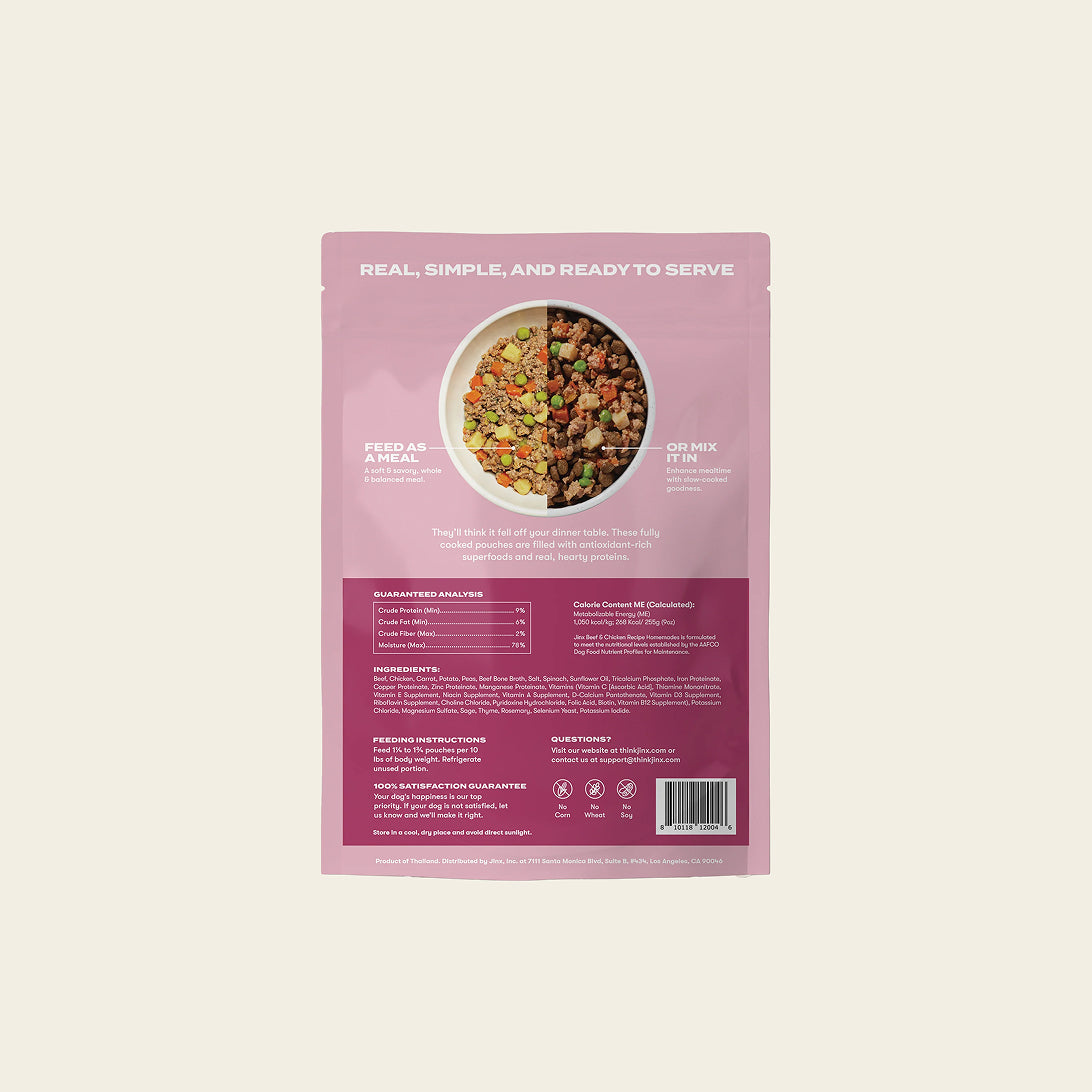 Grain-free beef & chicken homemade