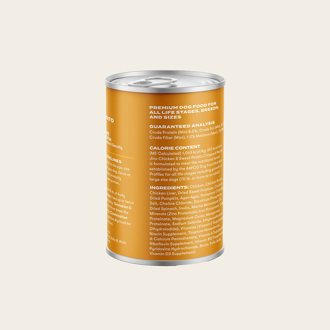 Gran-free chicken pate wet dog food